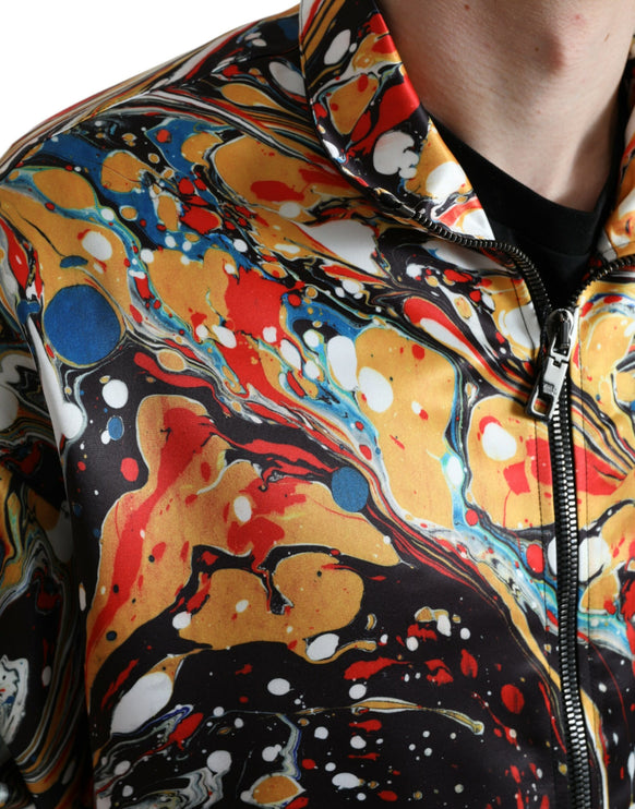 Veste de bombardier abstrait coloré