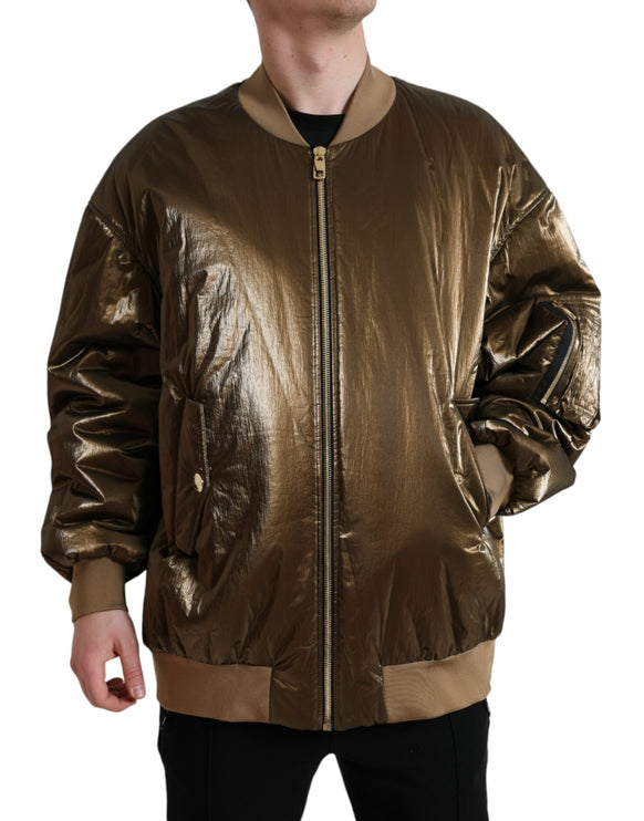 Bomber en bronze élégant