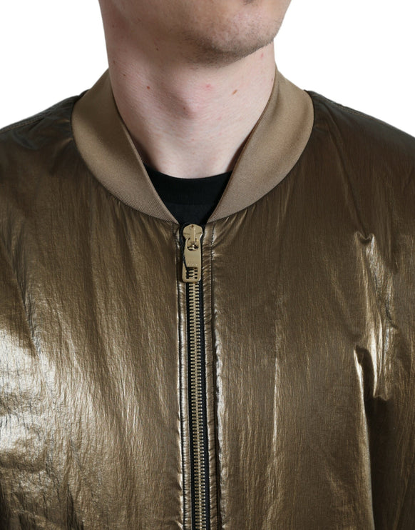 Bomber en bronze élégant