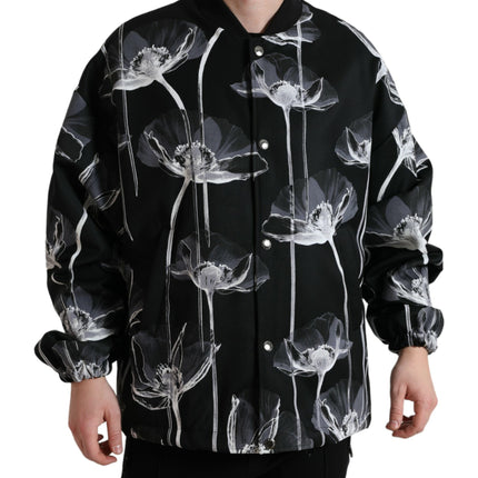 Bomber à imprimé floral élégant