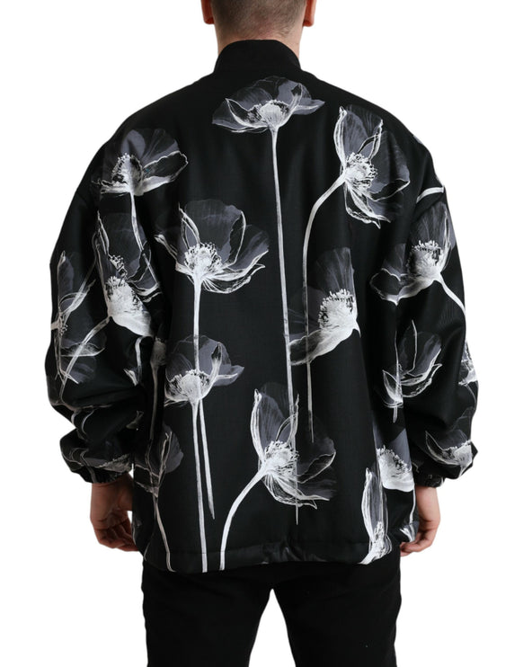 Bomber à imprimé floral élégant