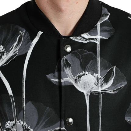 Bomber à imprimé floral élégant