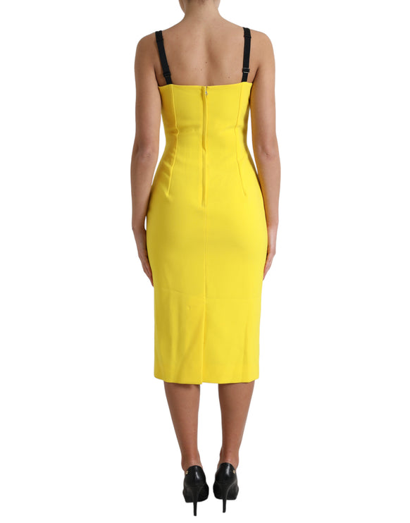 Sunshine chic mouwloze midi -jurk