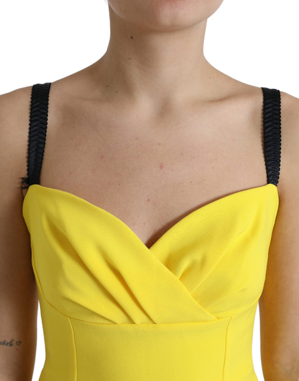 Sunshine chic mouwloze midi -jurk