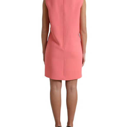 Chic Pink Sleeveless Shift Mini Dress