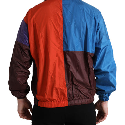 Veste de brise-vent de tissu techno multicolore