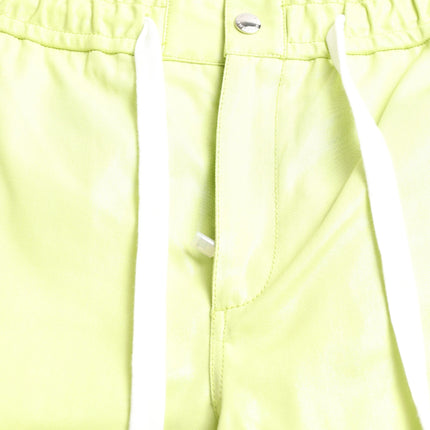 Pantaloncini bermuda di cotone verde chiaro chic.