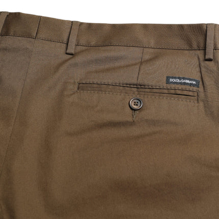 Chique Brown Bermuda -shorts met logo -details