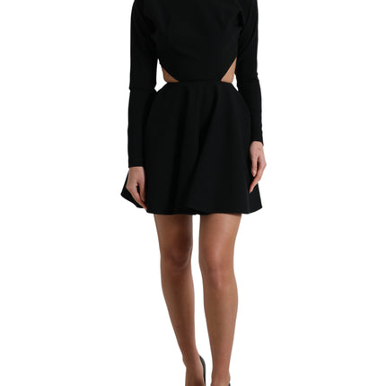 Elegant Cut Out A-Line Mini Dress