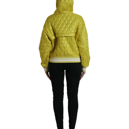 Veste à capuche jaune rayonnante