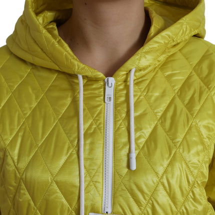 Veste à capuche jaune rayonnante