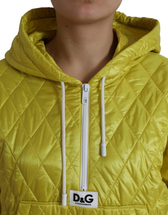 Veste à capuche jaune rayonnante