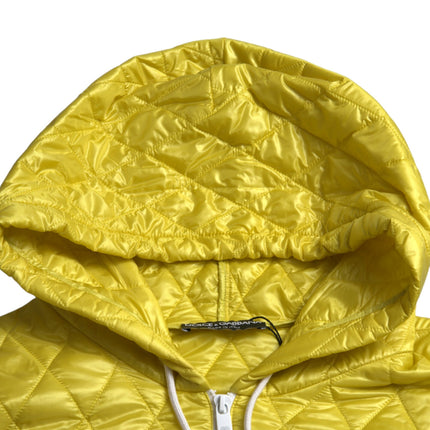 Veste à capuche jaune rayonnante