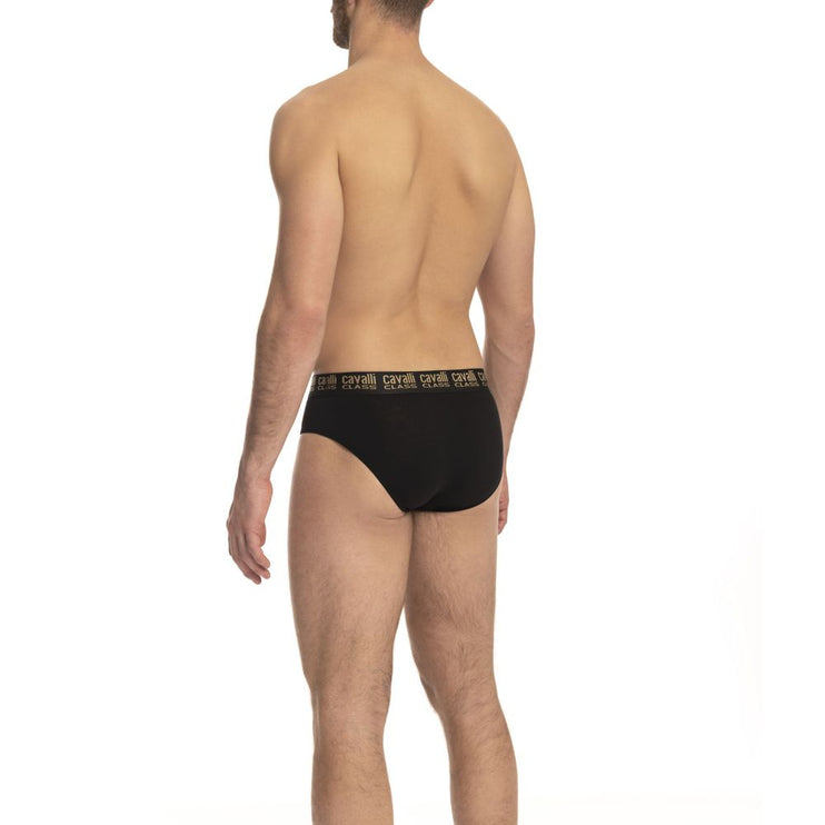 Black Cotton Men Brief