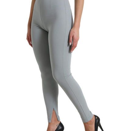 Eleganti leggings in vita alta in grigio