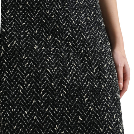 Elegante Tweed High-Taist Mini Rok