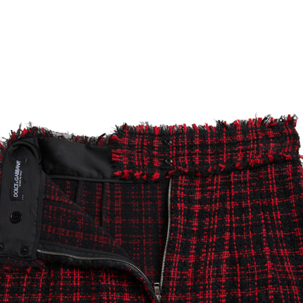 Verleidelijke tartan high-taile mini rok