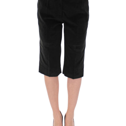 Eleganti pantaloncini neri designer