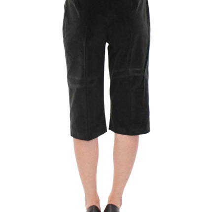 Eleganti pantaloncini neri designer