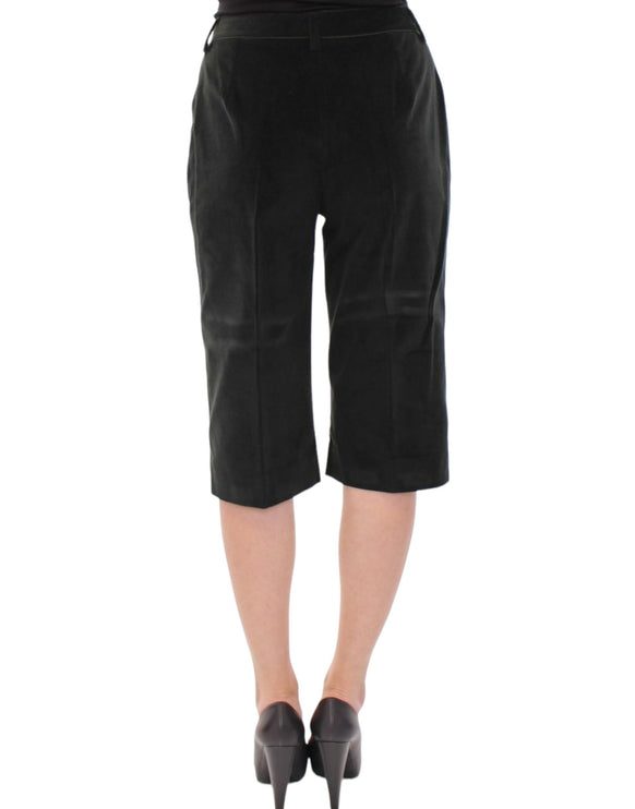 Eleganti pantaloncini neri designer