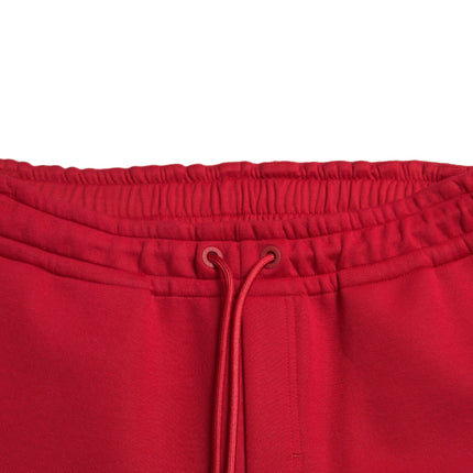 Pantalones de joggadores de mezcla de algodón rojo chisporroteante