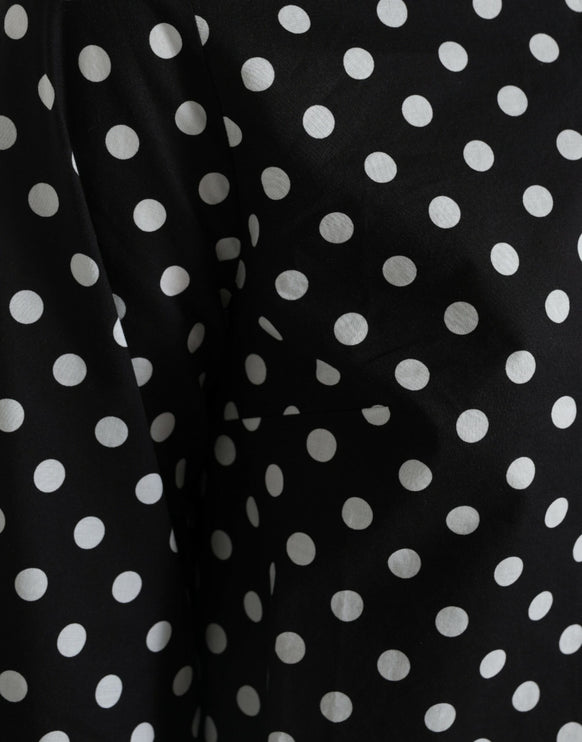 Elegante Polka Dot Shift Mini Dress