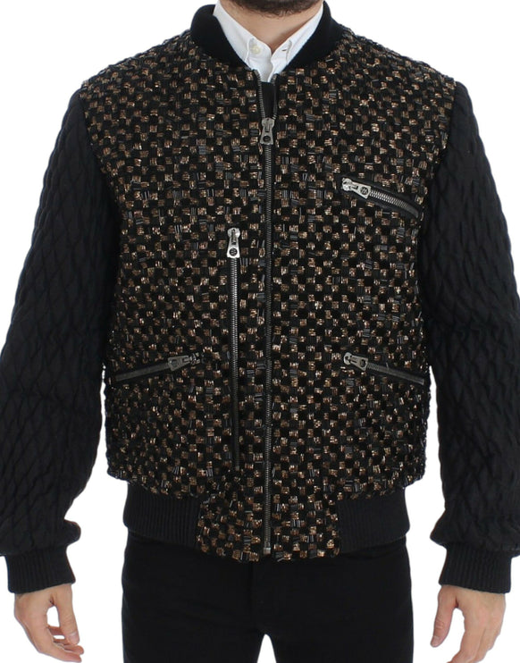 Veste de créateurs à paillettes noires élégantes