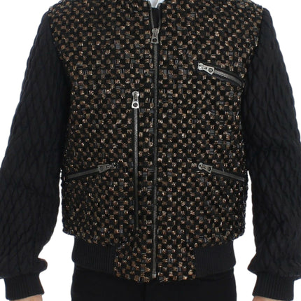 Veste de créateurs à paillettes noires élégantes