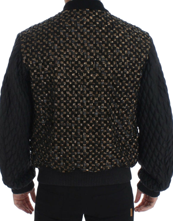 Veste de créateurs à paillettes noires élégantes