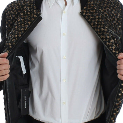 Veste de créateurs à paillettes noires élégantes