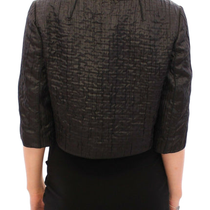 Elegant Black Bolero Shrug Jacket