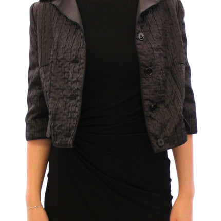 Elegant Black Bolero Shrug Jacket