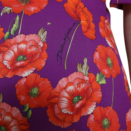 Vibrant Floral Silk Charmeuse Dress