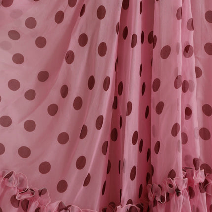 Robe en soie sans bretelles chic en rose