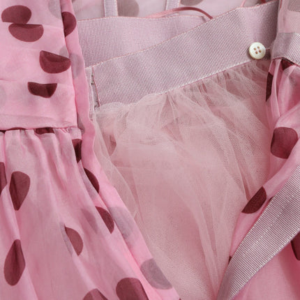 Robe en soie sans bretelles chic en rose