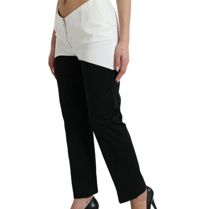 Hoge taille taps toelopende chique broek