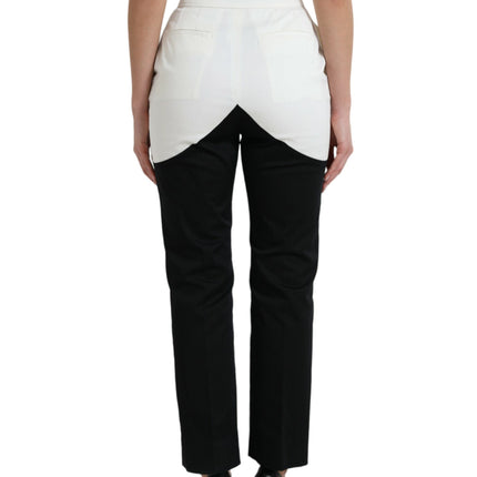 Hoge taille taps toelopende chique broek