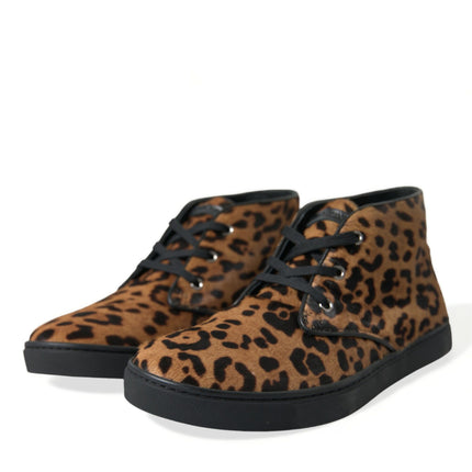 Elegantes zapatillas de deporte de leopardo con estampado de leopardo