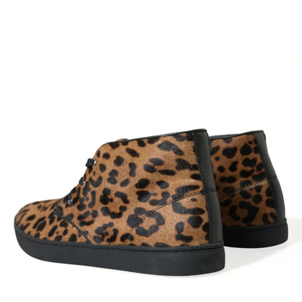 Elegantes zapatillas de deporte de leopardo con estampado de leopardo