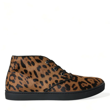 Elegantes zapatillas de deporte de leopardo con estampado de leopardo