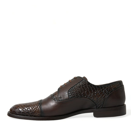 Elegant Textured Leather Oxford Dress Shoes