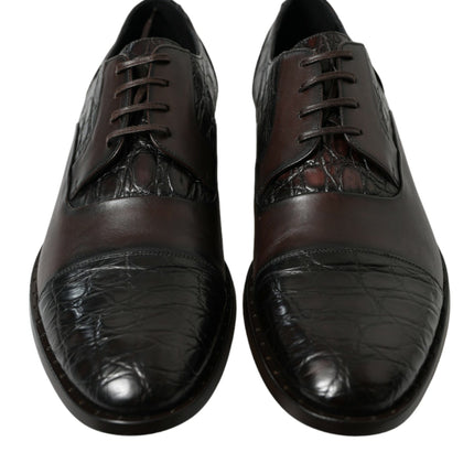 Elegant Brown Formal Derby Dress Shoes