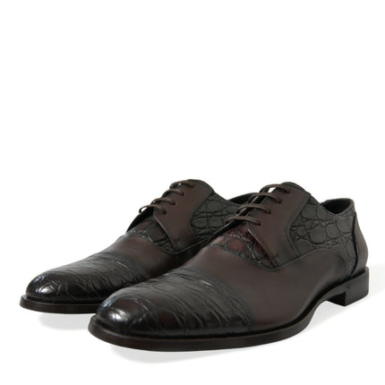 Elegant Brown Formal Derby Dress Shoes