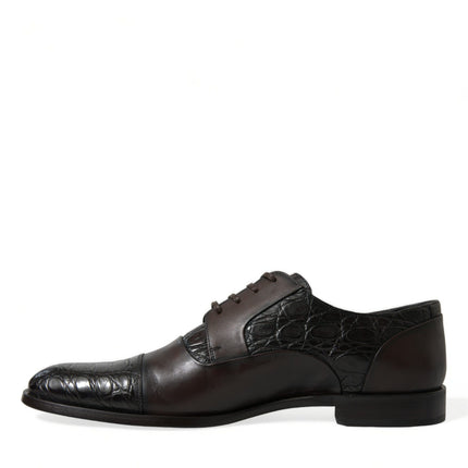 Elegant Brown Formal Derby Dress Shoes