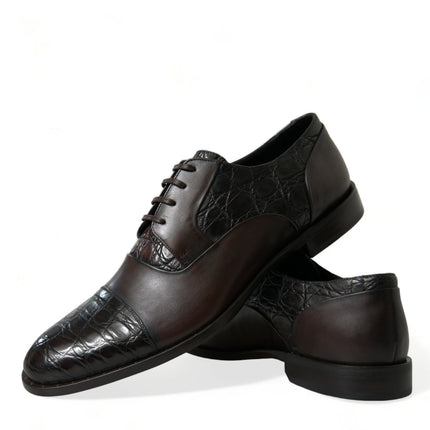 Elegant Brown Formal Derby Dress Shoes