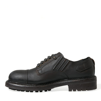 Elegante heren lederen derby jurk schoenen