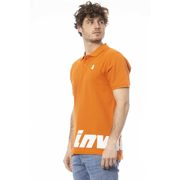 Élégant polo à manches courtes orange pour hommes