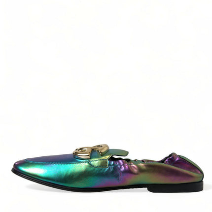 Elegante iriserende loafers voor heren