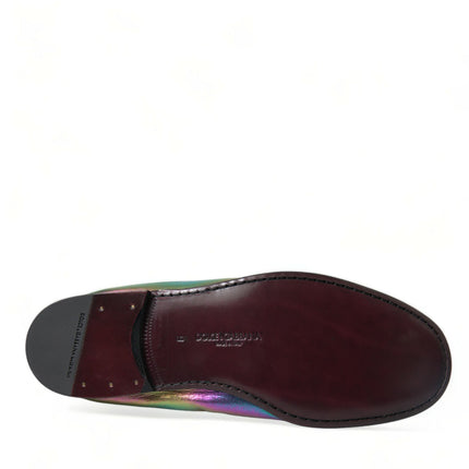 Elegante iriserende loafers voor heren