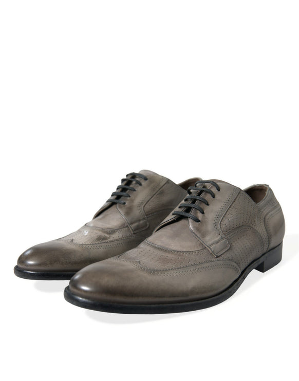 Elegant Calfskin Derby Lace-Ups